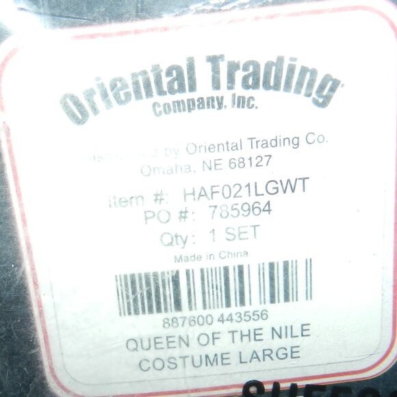 EGYPTIAN DELUXE QUEEN OF THE NILE 6 Pc CLEOPATRA COSTUME L 💥NWT!🆕FAST😮💨⚡🚚 - Picture 14 of 16